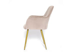 Chaise De Salle À Manger Velours Pied Or Skull - Couleurs - Decohaute UEGY18973