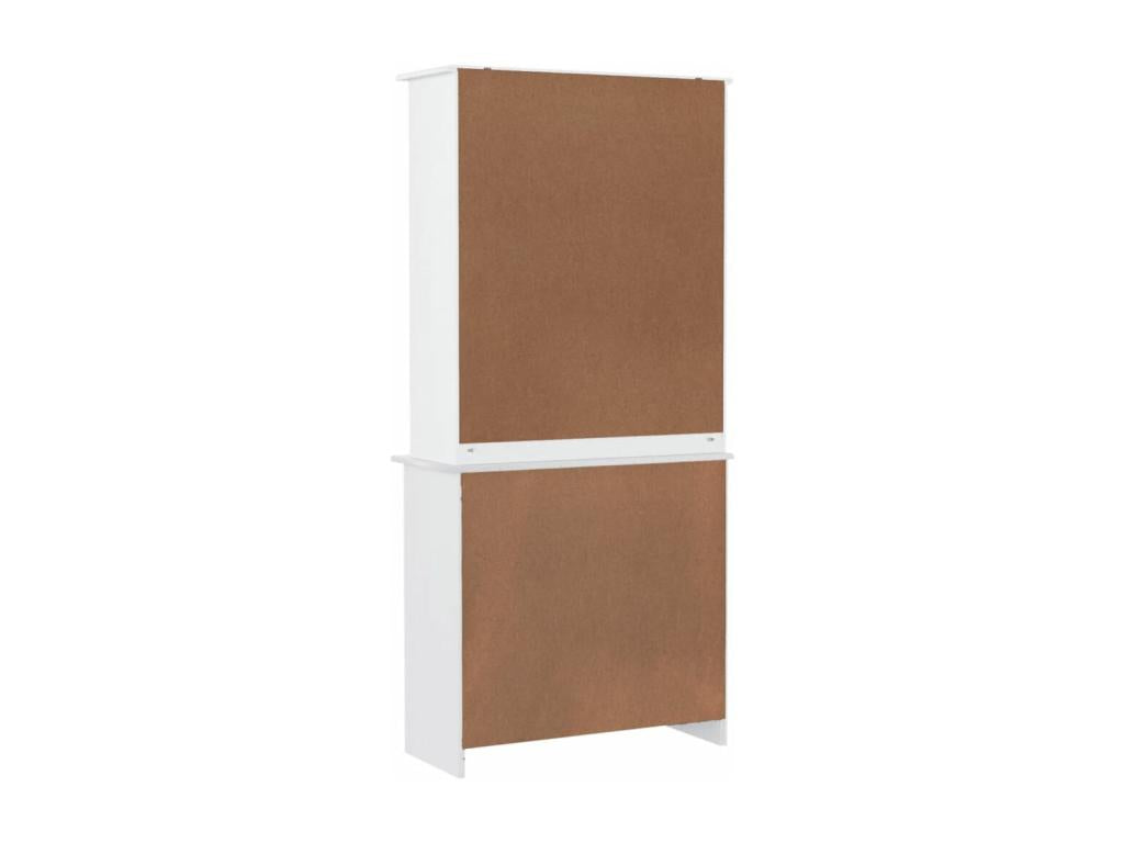 Buffet Decohaute blanc 77x35x165 cm bois massif de pin NSRO06099