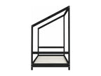 Cadre de lit pour enfants noir 2x 90x200 cm bois de pin massif EBDW30049