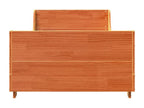 Cadre de lit sans matelas cire marron 90x190 cm bois pin massif QGVI08834