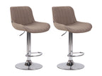 Lot de 2 Tabourets de bar - Tissu / Métal - Decohaute YRCG46099