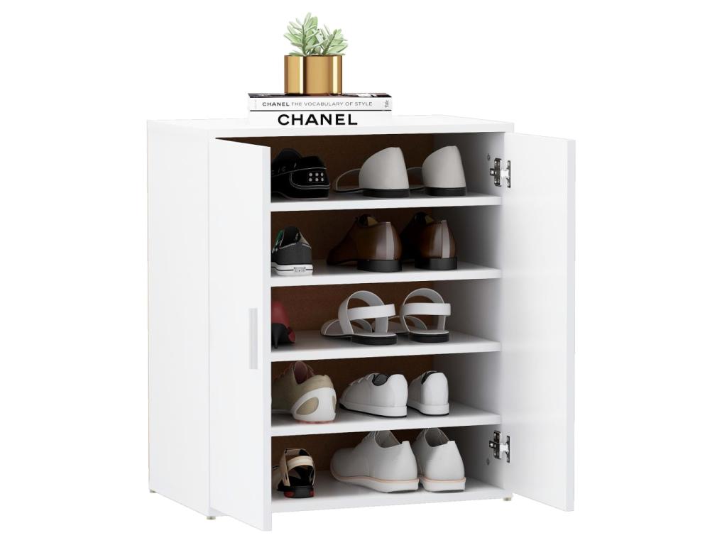 Armoire à chaussures Blanc 60x35x70 2 KAXO97617