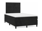 Lit à sommier tapissier avec matelas Noir 120x200 cm Velours NKZQ82617