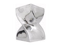 Table auxiliaire / Tabouret Forme torsadée Aluminium Argenté QYCN90184