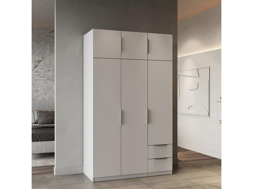 Armoire 6 portes et 2 tiroirs Decohaute - L119,4 cm QYGI34515