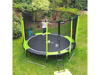 Decohaute - Trampoline de jardin 365 cm filet de sécurité JUMPI Vert/Noir 360 LZFD57272