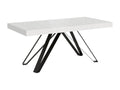 Table extensible 90x200/304 cm Decohaute frêne blanc pieds anthracite NSJJ53103