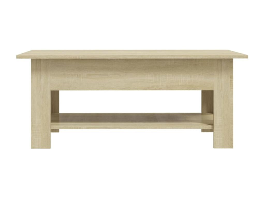 Table basse chêne Decohaute 102x55x42 cm bois d'ingénierie TAXN78796
