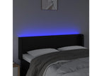 Tête de lit à LED Noir 147x16x78/88 cm Similicuir LRVO47435