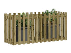 Lit surélevé de jardin design de clôture bois de pin imprégné AXSN23603