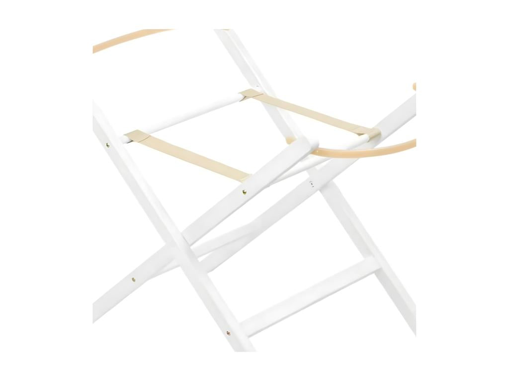 Pieds de chaise basculante pour moïse bois blanc 57.5x30/37x76.5/83.5cm EYXR20720