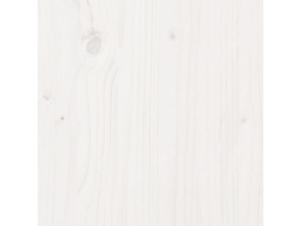 Canapé de jardin blanc 79x60x62 cm bois de pin massif FAIV42195