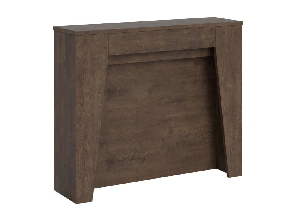 Console Extensible 90x25/211 cm Anea Noyer rallonges internes MVOF64256