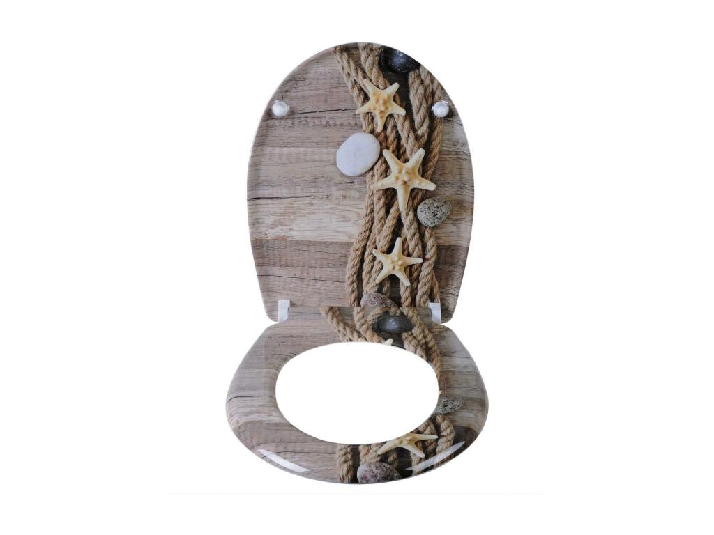 Abattant WC corde de 45,5x37,1x5 cm 19 0000724 SGSD63866