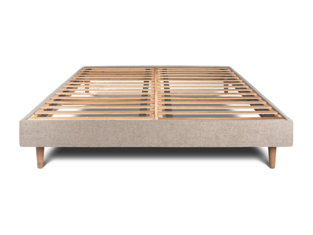 Sommier Domopure Tissu Beige brun 180x200 H29cm RDIJ85221