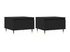 Tables basses 2 pièces noir 50x46x35 cm bois d'ingénierie NBSG31465