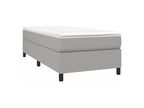 Sommier à Décohaute de lit avec matelas Gris clair 80x200 Tissu TTEU29990