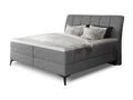 Lit continental moderne avec matelas velours gris Brato-160x200 VZPW89259