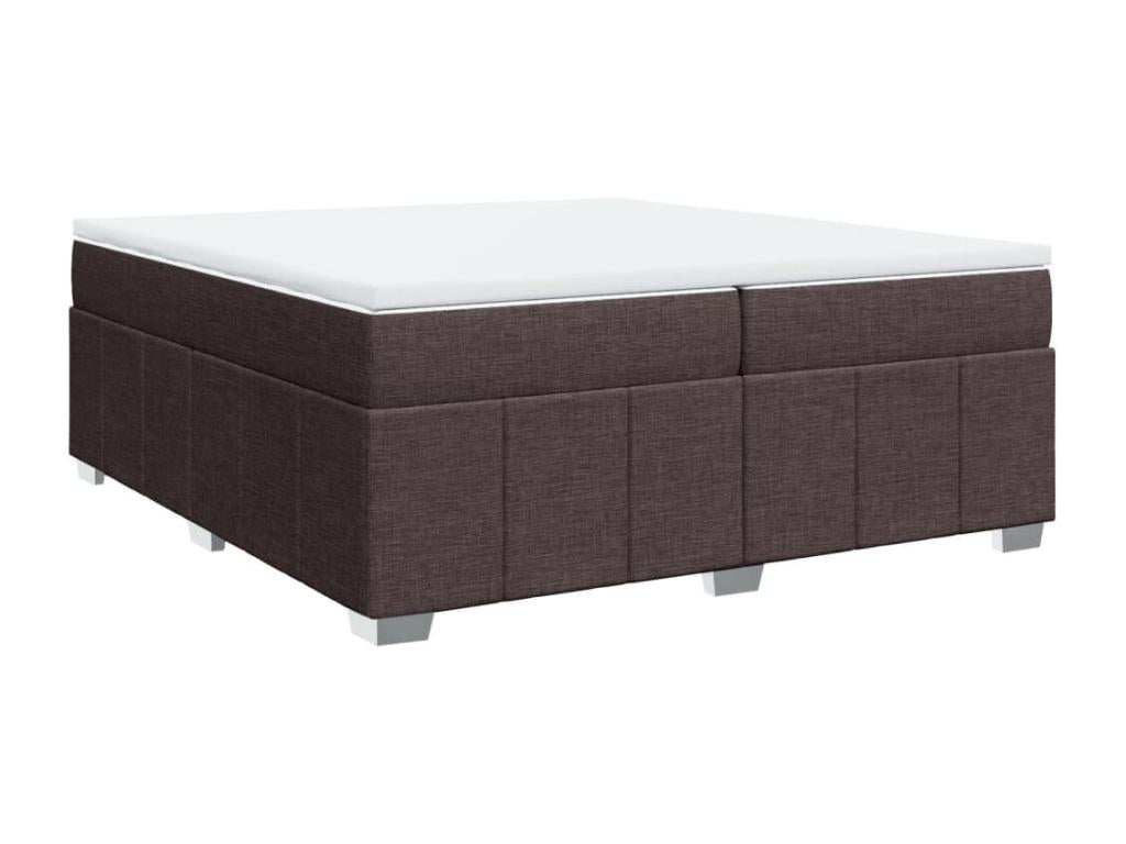 Sommier à Décohaute de lit avec matelas Marron foncé 200x200 cm YPNK95776