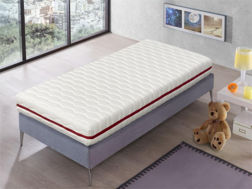 Matelas 90x140 LIT ENFANTS Epaisseur 18 CM ZAFIR Decohaute Mousse à mémoire de forme Dehoussable idéal pour lits gigognes lit cabane et Montessori ZHWP07909