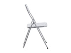 Pack 4 Chaises Pliantes Rembourrées Decohaute 44x46x79cm Blanc 7house QOWB74847