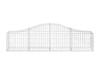Paniers à gabions arqués 4 pièces 200x30x40/60 cm Fer renforcé KXQU05476