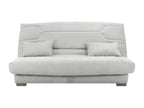 Canapé clic clac tissu avec rangement matelas Decohaute 15cm Balkoa 207cm-Couleur Gris Souris JVAY35807