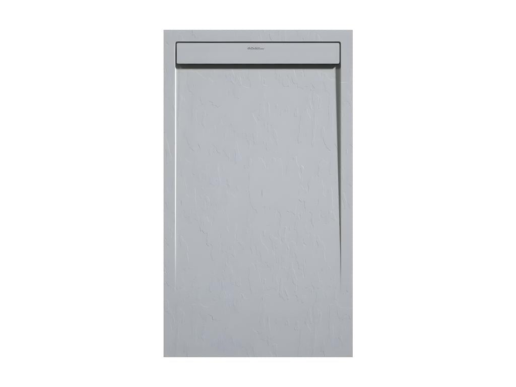 Receveur de douche Gris 7035 finition Ardoise Decohaute SMART grille de couleur - 180x80 cm VKBV16253