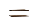 Ensemble 2 étagères flottantes en bois de sapin marron 120x3.2cm - Domopure GBSZ42505