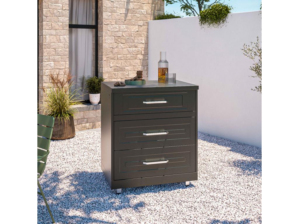 Cuisine d'extérieur 3 éléments avec évier OYHR64824