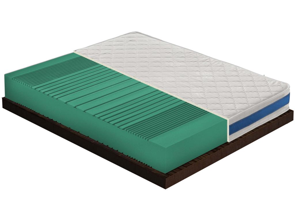 Matelas en mousse - réversible - 11 zones de confort – niveau de rigidité H2 120x200 cm YWVQ50418