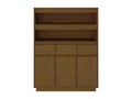 Buffet haut Marron miel 89x40x116,5 cm Bois massif de pin HBPM73767