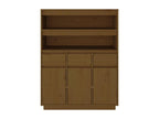 Buffet haut Marron miel 89x40x116,5 cm Bois massif de pin HBPM73767