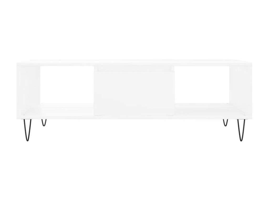 Table basse blanc 104x60x35 bois d'ingénierie OYGU76631