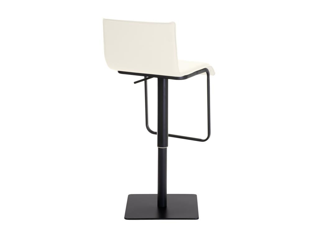 Tabouret de bar - Similicuir / Acier inoxydable - Crème - Decohaute ELVD01387