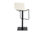 Tabouret de bar - Similicuir / Acier inoxydable - Crème - Decohaute ELVD01387