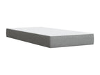 Sommier à décohaute de lit avec matelas Gris clair 100x200cm Tissu FSCJ27029
