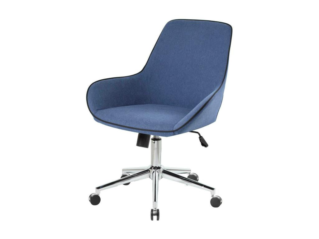 Chaise de bureau Decohaute Chaise de travail à Decohaute Siège de bureau ergonomique 66x59h98 cm Bleu THJU55252