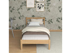 Lit simple en chêne N01 Chêne Naturel 120x190 EVMH94183