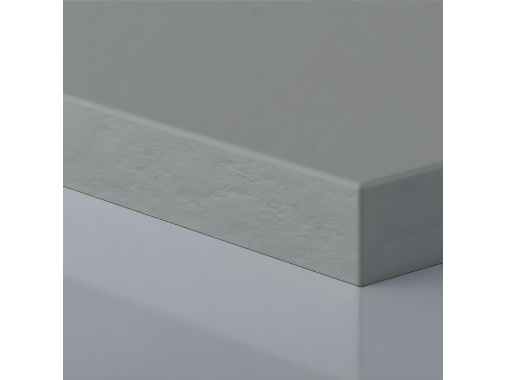 Receveur de douche 90x150 cm extra plat PURE en résine surface ardoisée gris Grille inox HJTR37980