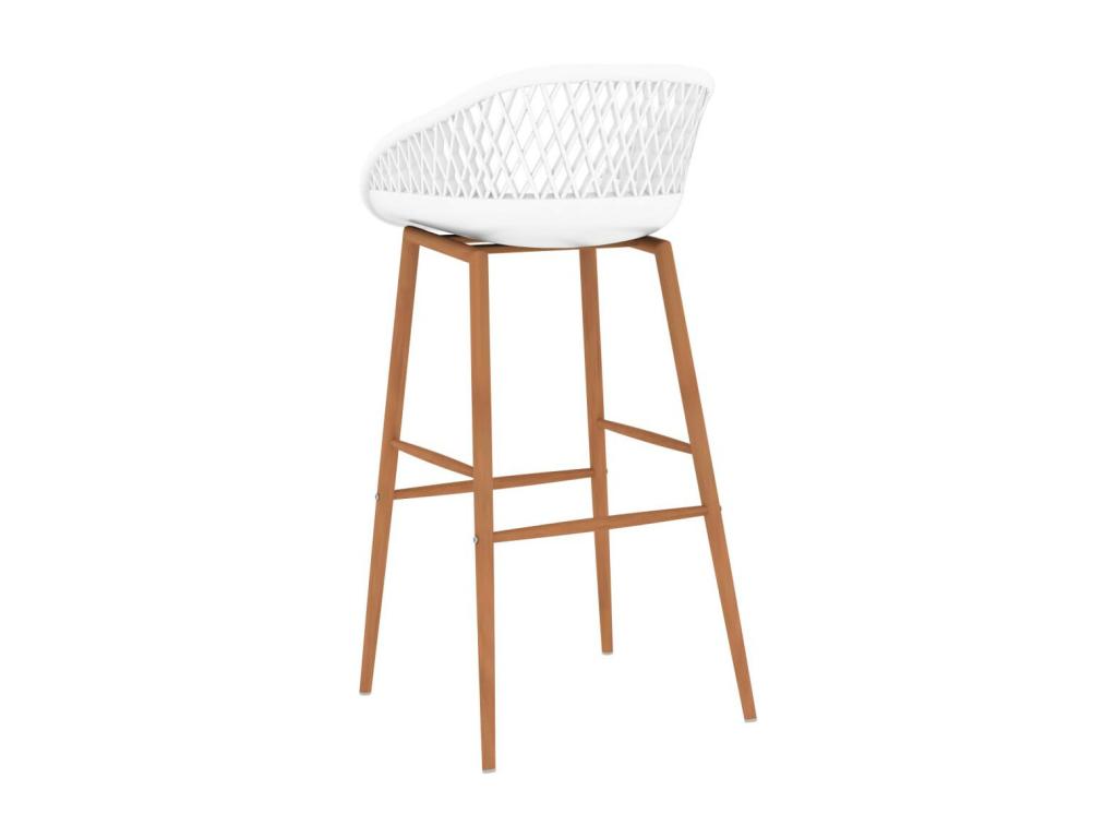 Chaises de bar 4 pcs Blanc 2 YRIC01332