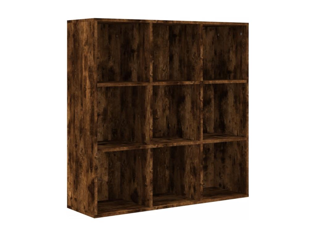 Armoire à livres chêne fumé 98x29x97.5 cm OFLP30163
