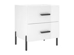 Tables de chevet 2 pcs blanc brillant 40x35x47.5 VVXK76598