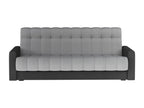 Canapé lit 3 places velours gris clair et gris foncé Decohaute 210cm SOPG03178