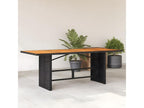 Decohaute Premium - Table de jardin avec dessus en bois d'Decohaute noir 190x80x74 cm SCXV40032