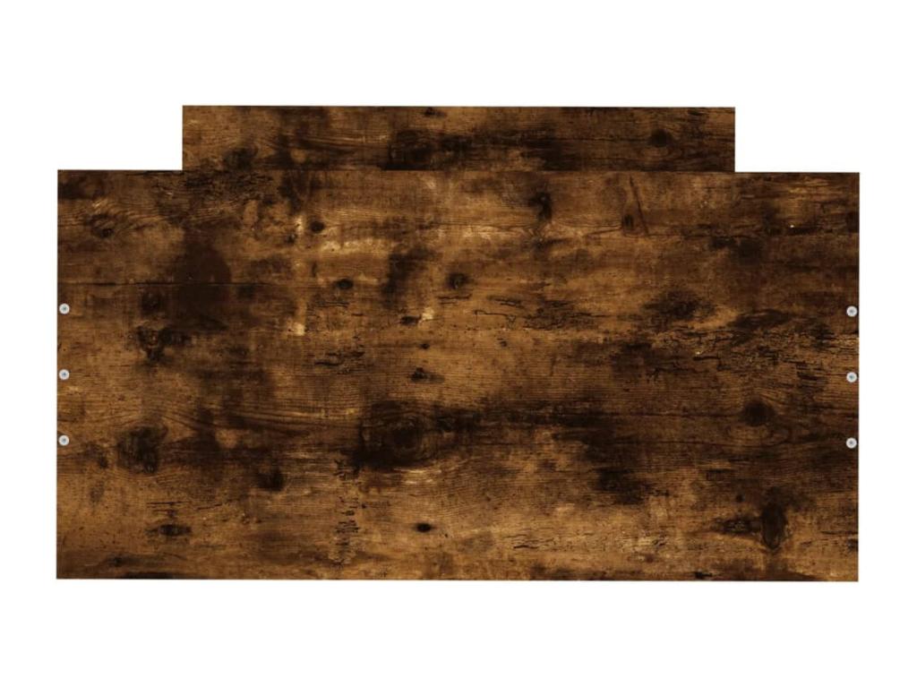 Cadre de lit chêne fumé 75x190 petit simple bois ingénierie JMFD15459