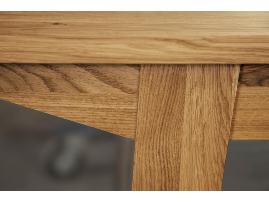 RETRO - Table en chêne sauvage huilé naturel 100x180 CIFP81788