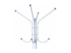 Porte-manteau en métal coloris blanc - Longueur 30 x Profondeur 30 x Hauteur 178 cm WYSO48023
