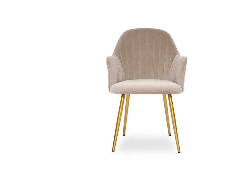 Chaise De Salle À Manger Velours Pied Or Skull - Couleurs - Decohaute UEGY18973