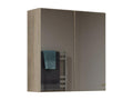 Domopure - Armoire de toilette murale 2 portes - Meuble SDB avec miroir - Dimensions 60x22x60 cm - Rangement Salle de bain ZOPF55954
